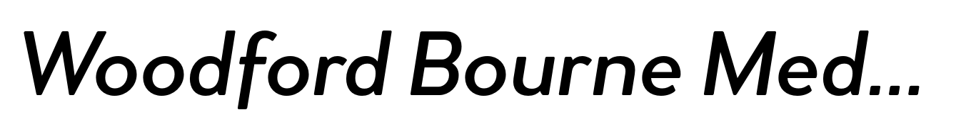 Woodford Bourne Medium Italic